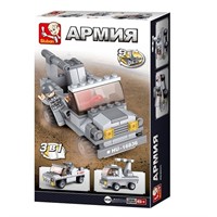 Конструктор Армия 38-0537C Машина в коробке