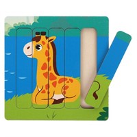 Деревянный Пазл Джунгли "Жирафик" 962193