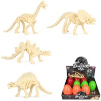 Динозавр 610-45A скелет в яйце, шоубокс 12 шт.