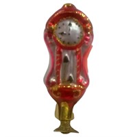 Елочное украшение Часы на прищепке голубой ПФ-361/2