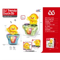 Игрушка на батарейках 6622B Диско-уточка в кор.