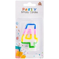 Свеча для торта Цифра 4 1212-6 141V-393