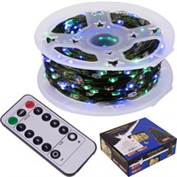 Электрическая гирлянда 100м 1000 ламп FG240519071Q 8реж. Для улицы, с пультом