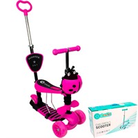 Самокат - каталка трехколесная, светящиеся колеса 141V-642