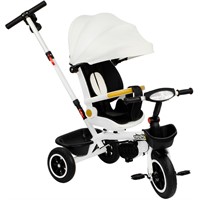 Велосипед трехколесный Dvizhok белый FG240528299L-1 колеса прорезиненные 10"/8" поворот.сидение