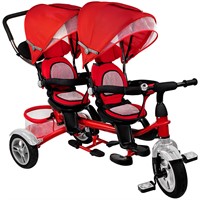 Велосипед трехколесный Dvizhok красный JTRT30-1 колеса надувные 12"/10"