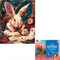 Набор Для Творчества Картина по номерам холст на подрамнике 40*50см Белый кролик Рх-199 Lori