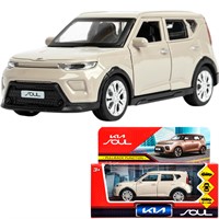 Модель SOUL-12-GD KIA soul длина 12 см, двери, багаж., инерц, серый Технопарк  в кор.