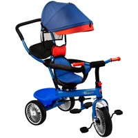 Велосипед трехколесный синий JTRL066-3 колеса ЭВА  10"/8"