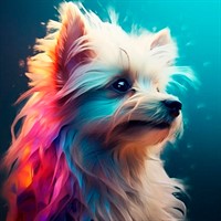 Набор для творчества Роспись по холсту с красками 30х30 см "Собаки" Портрет собачки Х-6350