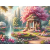 Набор для творчества Алмазная мозаика 30х40 см Сад бесконечной любви НД-8896