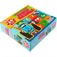 Пазл Mакси 24 Синий Трактор. Контурный 4650250551447