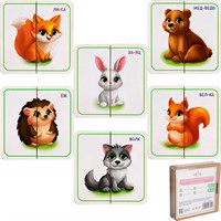 Деревянные Картинки половинки Лесные животные ОА-00000540 /Арбо/