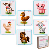 Деревянные Картинки половинки Домашние животные ОА-00000539 /Арбо/