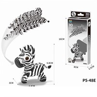 Конструктор картон. P5-48E Зебра в коробке