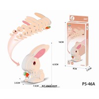 Конструктор картон. P5-46A Заяц в коробке