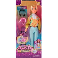 Кукла 616195 Скейтбордистка в кор.