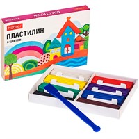 Пластилин 8цв 120 гр. со стеком Пластилиниум PL_071787 Hatber