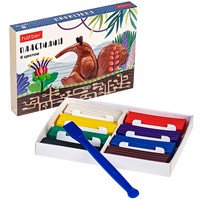 Пластилин 8цв 160. со стеком -COLORA- PL_071783 Hatber