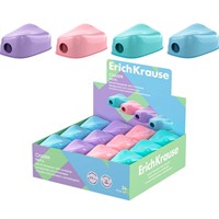 Точилка пластик Charm, Pastel с контейнером ассорти 60031 ErichKrause
