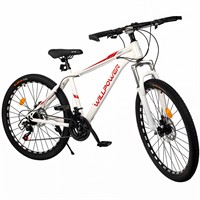 Велосипед двухколесный 26" WILLPOWER белый-красный, 21 скорость FG240528107L-4