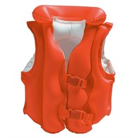 Жилет надувной 58671 Делюкс оранж. 3-6лет