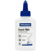 Клей ПВА 85 гр. с дозатором, дисплей бокc OfficeSpace 355605