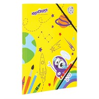 Папка на резинках цветная печать, до 300 листов, 500 мкм Юнландия 228046.