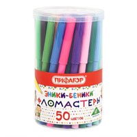 Фломастеры 50 цв. Эники-беники 152455 Пифагор