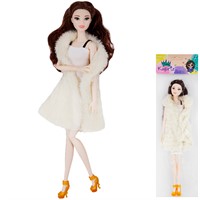 Кукла Miss Kapriz YS999-MZ3 в шубе в пак.