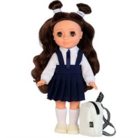 Кукла Ася первоклассница в синем В4451