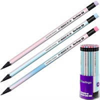 Карандаш ч/г "Shade" HB, черное дерево, круглый, заточен., с ластиком, ассорти 320765 Berlingo