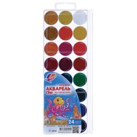 Акварель 24 цв. Zoo медовая б/к 29С1692-08 /ЛУЧ/