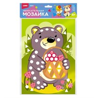 Набор для творчества Увлекательная мозаика (набор большой) "Мишка с лукошком" Км-015