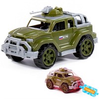 Автомобиль джип военный Легионер-мини с 1-м пулемётом в сетке 83630 П-Е /15/