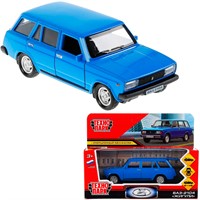 Модель 2104-12-BU ВАЗ-2104 Жигули синий Технопарк в коробке