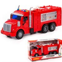 Автомобиль Профи пожарный инерционный со светом и звуком в коробке 86518 П-Е /8/
