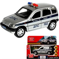 Модель LADANIVA-12POL-SR LADA NIVA ПОЛИЦИЯ 12 см серебрист Технопарк в коробке /72/