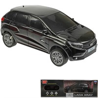 Машина на радиоуправлении LADAXRAY-18L-BK LADA XRAY 18 см, свет, черн Технопарк в коробке