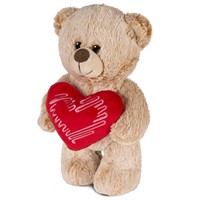Мишка Добряшка с Сердцем 25 см MT-SUT032100-