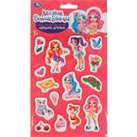 Наклейки Умка 4680107916020 Мягкие многораз. наклейки 137х247мм Лесные волшебницы
