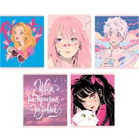 Тетрадь 96 л. А5 клетка В розовом (Эксклюзив) ТК968672