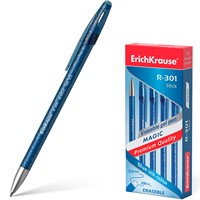 Ручка гелевая сo стираемыми чернил. синий ErichKrause R-301 Magic Gel Stick 0.5 45211 /Erich Krause/ СТОК