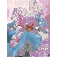 Набор для творчества Алмазная мозаика 5D Ирисы 40*50 см,без подрамника,частичное заполнение 80902А