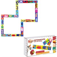 Деревянное Домино-половинки Домашние и морские животные 28 шт. 962497