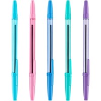 Ручка шариковая СТАММ "Оптима" синяя, 1,0мм пастель микс 346473