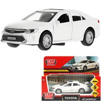Модель CAMRY-12-WH TOYOTA CAMRY 12 см, двери, багаж, инерц. белый Технопарк в коробке