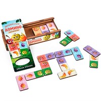 Деревянное Домино "Фрукты" D-002