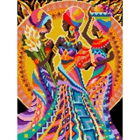 Набор для творчества Алмазная мозаика 30*40 см полное заполнение Экзотика Ам-156 LORI