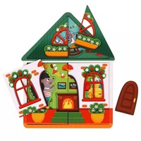 Деревянный Пазл Домик Ежа 962214